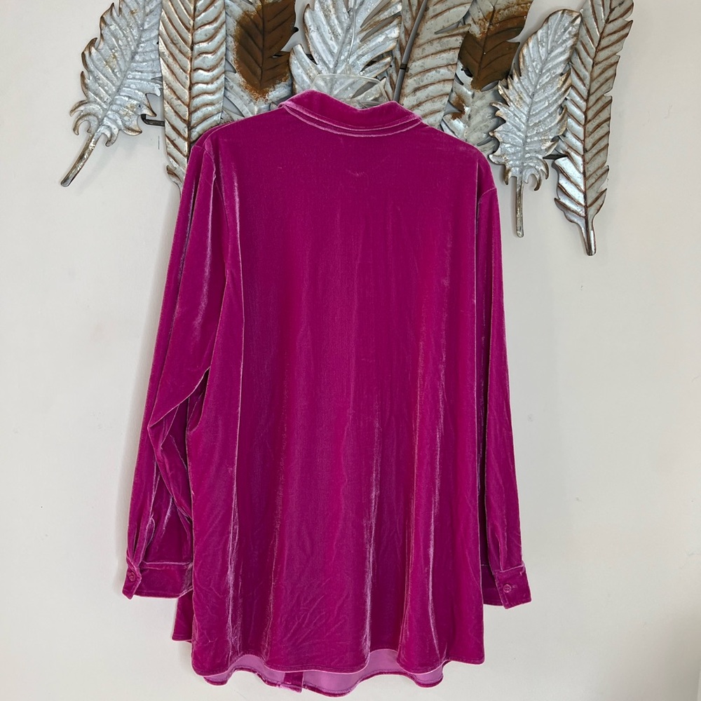 Soft Surroundings Pink Velvet Tunic - Picture 5 of 5
